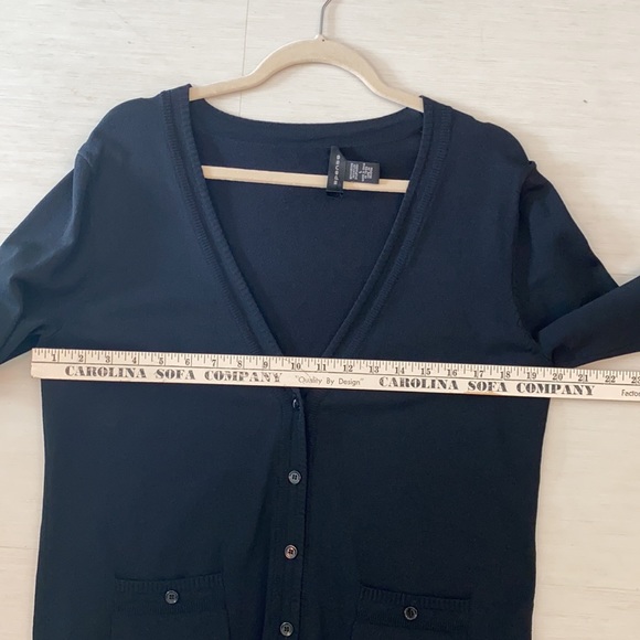 Spence black v neck cardigan - Picture 9 of 9